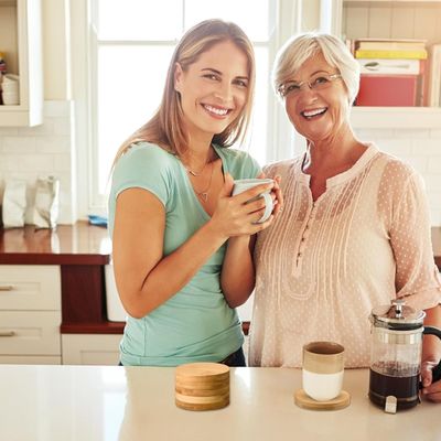 Kitchen customizado quadrado redondo de chá de taça de banho de madeira de bambu com impressão