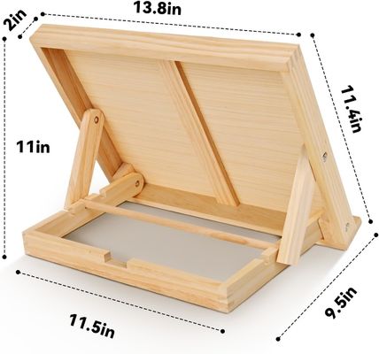 Lojas de presentes Comerciante Comprador Ângulo ajustável Esquadrão de madeira para pintura Esquadrão de mesa