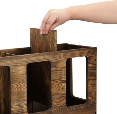 Mural montado em madeira maciça queimada porta esterco de ioga Fitness ginásio espuma rolha armazenamento organizador de esportes esterco de exercícios