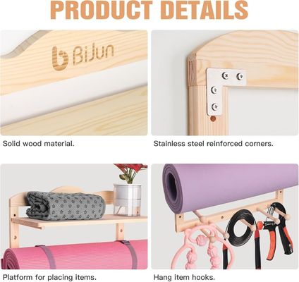 Montador de parede para armazenamento de cozinha para organização de ginástica de tamanho personalizado