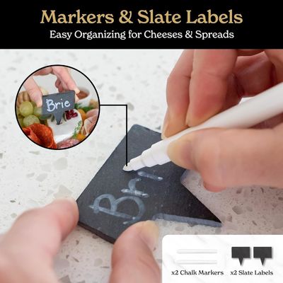 Conjunto personalizado de Quesos de Bambú de cor natural e de facas Conjunto de Chacutería Conjunto de Presentes