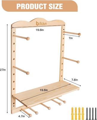 Montador de parede para armazenamento de cozinha para organização de ginástica de tamanho personalizado