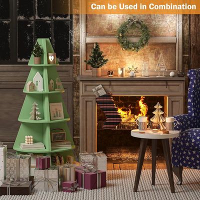 Estilo de design Modernas prateleiras de esquina altas para crianças Prateleira de árvores de 5 níveis Prateleira de esquina