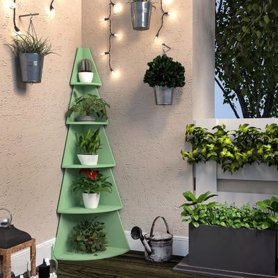 Estilo de design Modernas prateleiras de esquina altas para crianças Prateleira de árvores de 5 níveis Prateleira de esquina