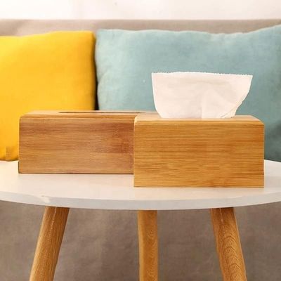 Porta-caixas de tecido impresso de tela de seda para armazenamento de madeira em restaurantes de chá