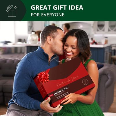 Escolha Personalizado 4 Faca de aço inoxidável Espessa Servidora de madeira de madeira de bambu Chacuterie Board