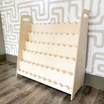 Montessori Mobiliário de madeira Presente de berçário Prateleira de madeira para função Economize espaço