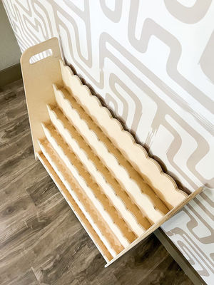 Montessori Mobiliário de madeira Presente de berçário Prateleira de madeira para função Economize espaço