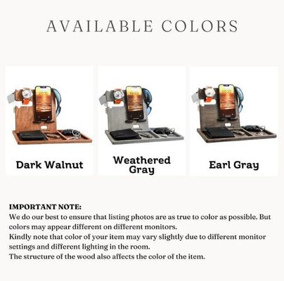 Encomenda personalizada aceita Pinheiro Madeira Cor Telefone Móvel Stand relógio portátil portátil portátil