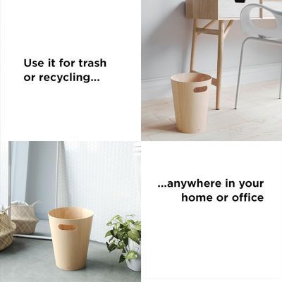 Pequeno depósito de lixo de serviço personalizado rústico depósito de lixo para banheiro quarto cozinha escritório