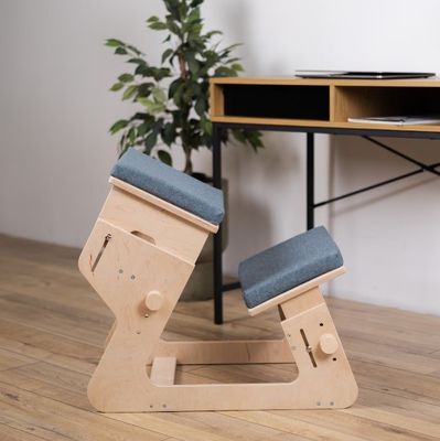 Sala de estar Cadeira de joelhos de madeira Impressão queimada Regalo ajustável e personalizado