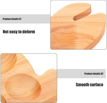 Tela de coelho personalizada 202407 Recetas de ovos desfiados Recetas de frutos do mar Tela de serviço para casa utensílios de cozinha pratos de ovos de madeira