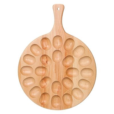 Caixa de madeira de 24 buracos para armazenamento de utensílios de cozinha