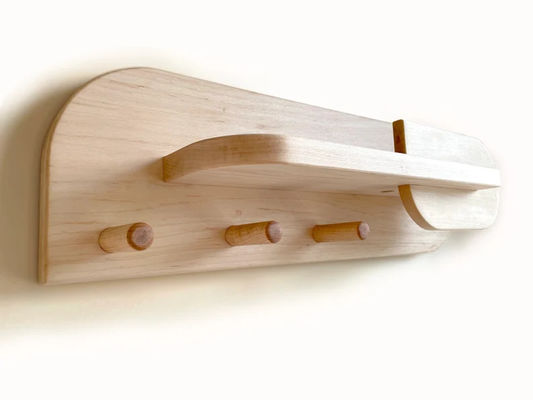 Organizador de entrada de sala de estar Montador de parede Estante de casaco com portador de chave de logotipo personalizado