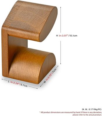 Single Wrist Acacia Wood Watch Display Stand Vitrine de madeira com impressão em serigrafia