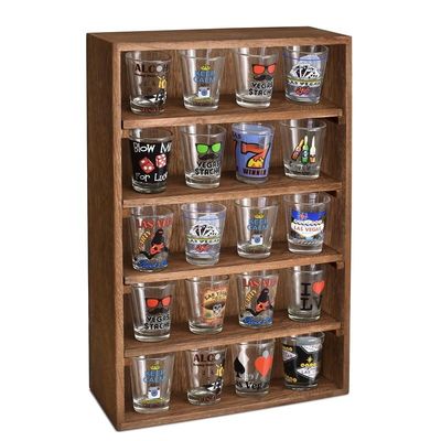 Prateleiras de display de madeira montadas na parede A solução de armazenamento doméstico perfeita para colecionadores