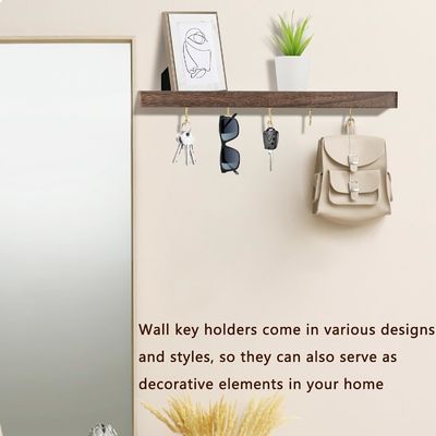 Instalado sem esforço porta-chaves para casa organizador pendurado com grande quantidade de ganchos