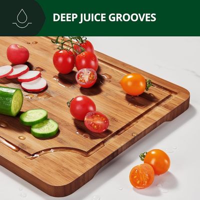 Extra Large 3 Pcs Craft Wood Cutting Boards para cozinha Prep Refeição Quadrado 16 x 1,8 x 12 polegadas