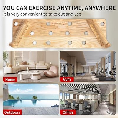 10 em 1 Solid Wood Push Up Stands Board para ginásio portátil em cor branca/preta/madeira