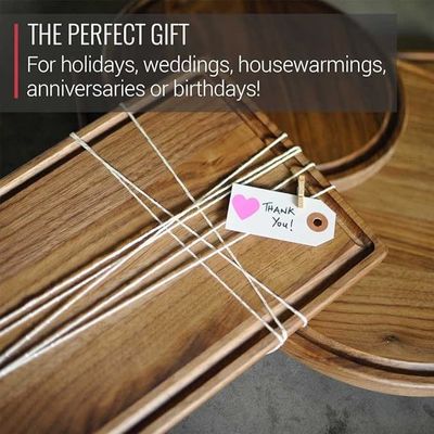 Tabela de corte de madeira sustentável quadrada de 17X11 polegadas para escultura e suco em preto