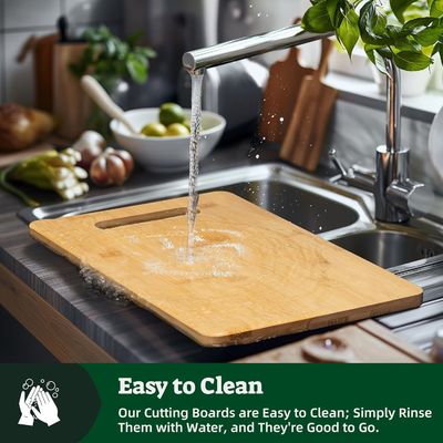 Tabela de corte de bambu personalizada com alça e função de preservação de óleo sustentável