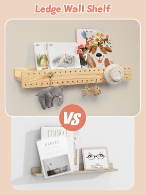 Livraria de parede de madeira natural