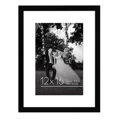 Logotipo personalizado de madeira tamanho 12X16 8X12 quadro de imagem com estofado e vidro resistente a rupturas