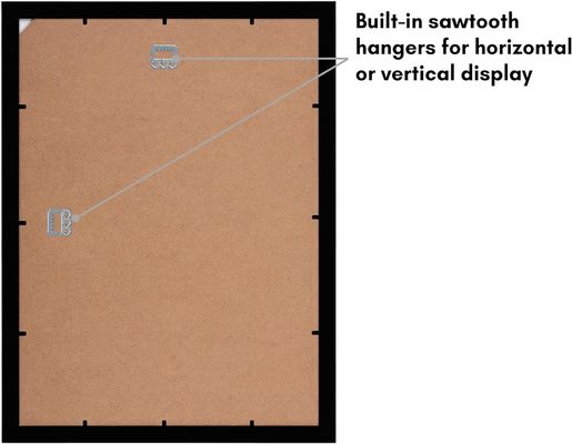 Logotipo personalizado de madeira tamanho 12X16 8X12 quadro de imagem com estofado e vidro resistente a rupturas