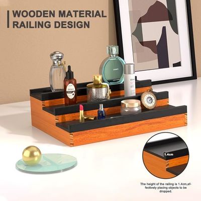 Logotipo personalizado Aceitável Organizador de Perfumes de Colônia de Madeira com Comp Escondido