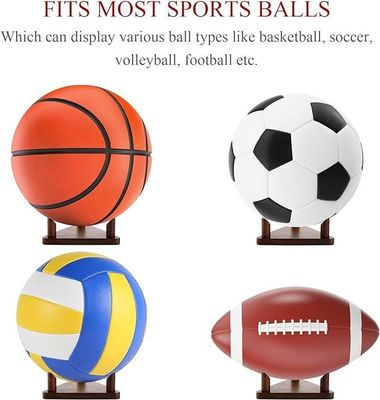 Madeira Sólida Logotipo Personalizado Display Stand de Bola para Futebol Basquetebol Futebol Voleibol