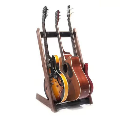 Rack e suporte de exibição de guitarra personalizável de 3 vias para queima ou como seu pedido