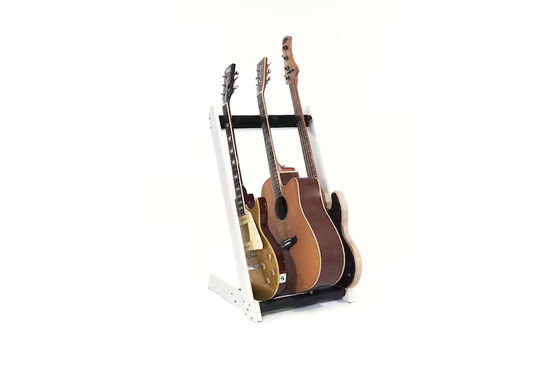Rack e suporte de exibição de guitarra personalizável de 3 vias para queima ou como seu pedido