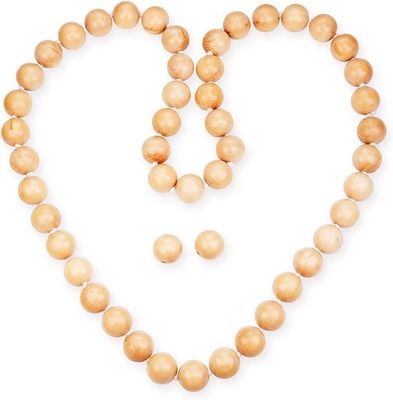 Hula de madeira natural pesada para exercícios 8.4 x 8.4 x 4.1cm