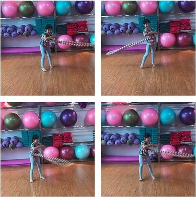 Hula de madeira natural pesada para exercícios 8.4 x 8.4 x 4.1cm