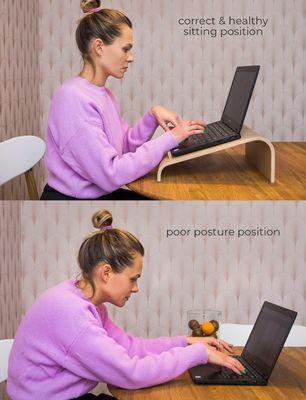 Estacionamento de computador portátil de madeira funcional Economia de espaço Refrigerador Ventilação Elevador de mesa de computador