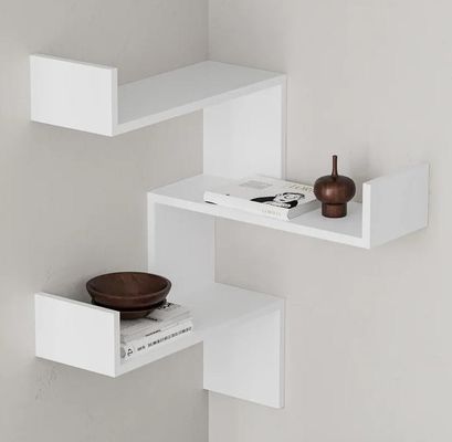 Prateleira de parede de madeira ajustável para logotipo personalizado tamanho mobiliário doméstico moderno decorativo