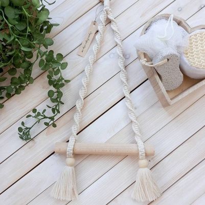 Design personalizado Bar de madeira porta de papel higiênico para banheiro Espaço de poupança essencial