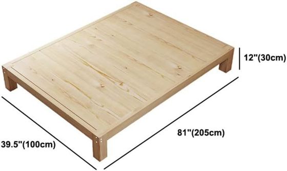 Estrutura de cama de madeira padrão
