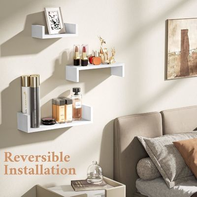NÃO Prateleiras flutuantes dobradas em design moderno e elegante para armazenar e exibir imagens