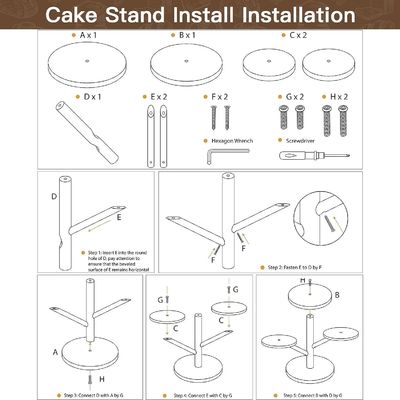 Desenhos personalizados 4 camadas de Cupcake de bambu Stand para festa Frutas lanches Servir bandeja