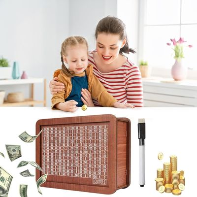 OEM/ODM aceitável madeira poupança de dinheiro poupador de dinheiro com cor natural e padrões