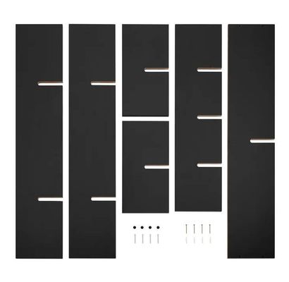 Plantas de casa Decoração de armazenamento personalizado Prateleira de parede de dois níveis para móveis de sala de estar