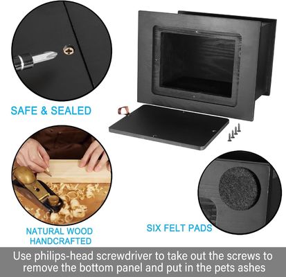 Quadro fotográfico único Urnas de cremação para cinzas humanas Impressão de serigrafia Impressão de seda