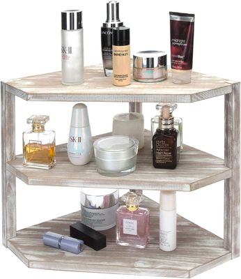 Receptor de cozinha de madeira 3 camadas Organizador de armazenamento para utensílios de cozinha