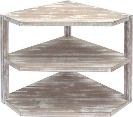 Receptor de cozinha de madeira 3 camadas Organizador de armazenamento para utensílios de cozinha