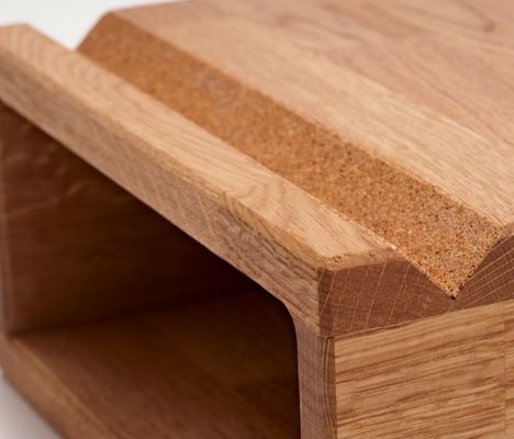 Classificação Estante não dobrável Estante de bicicleta montado na parede com desenho de madeira de carvalho feito à mão