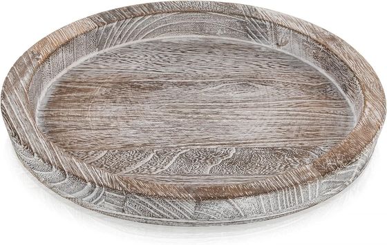 Rustico Tealight Ash Post Tray Pequena casa de fazenda Central da mesa com logotipo personalizado