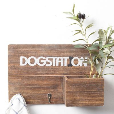 Decoração moderna preta Cubo quadrado de madeira prateleira flutuante com logotipo personalizado