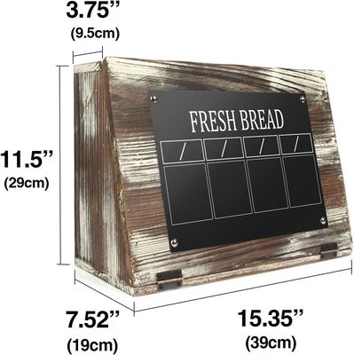 Organizador de mesa feito à mão para pão de madeira de cor simples ou como sua cor itens domésticos