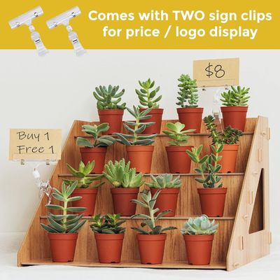 Porta-sabão de velas de balcão de madeira moderna para exibição de copos de vidro bolinhos e doces